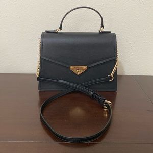 NWT Michael Kors Grace MD TH Satchel black handle or cross body